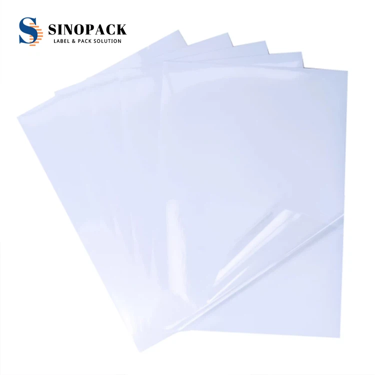 Taflenni Stiker PET Tryloyw yn ôl Maint A3